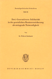 E-book, Drei-Generationen-Solidarität in der gesetzlichen Rentenversicherung als zwingende Notwendigkeit, Duncker & Humblot