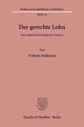 eBook, Der gerechte Lohn : Eine industriesoziologische Analyse, Duncker & Humblot