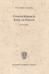 E-book, Friedrich Wilhelm II, König von Preussen : Ein Lebensbild, Duncker & Humblot