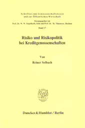 E-book, Risiko und Risikopolitik bei Kreditgenossenschaften, Duncker & Humblot