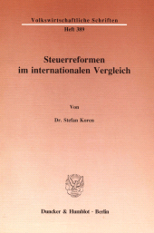 E-book, Steuerreformen im internationalen Vergleich, Duncker & Humblot