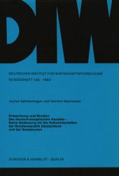 E-book, Entwicklung und Struktur des deutsch-sowjetischen Handels - : Seine Bedeutung für die Volkswirtschaften der Bundesrepublik Deutschland und der Sowjetunion, Duncker & Humblot