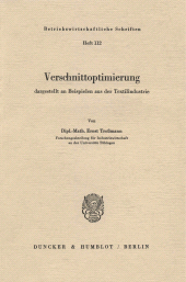 E-book, Verschnittoptimierung : dargestellt an Beispielen aus der Textilindustrie, Duncker & Humblot