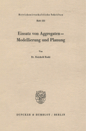 eBook, Einsatz von Aggregaten - Modellierung und Planung, Duncker & Humblot