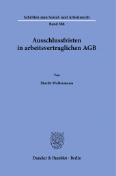 E-book, Ausschlussfristen in arbeitsvertraglichen AGB, Duncker & Humblot