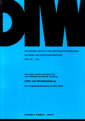 E-book, Lehre und Berufsausübung : Eine Längsschnittuntersuchung für Berlin (West), Duncker & Humblot