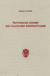 E-book, Ökonomische Grenzen der staatlichen Kreditaufnahme, Duncker & Humblot