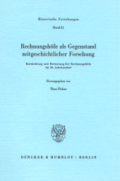 E-book, Rechnungshöfe als Gegenstand zeitgeschichtlicher Forschung : Entwicklung und Bedeutung der Rechnungshöfe im 20. Jahrhundert, Duncker & Humblot