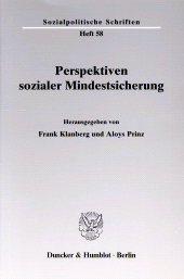 E-book, Perspektiven sozialer Mindestsicherung, Duncker & Humblot