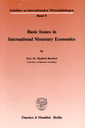 E-book, Basic Issues in International Monetary Economics, Duncker & Humblot