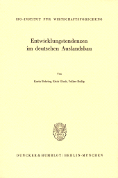 E-book, Entwicklungstendenzen im deutschen Auslandsbau, Duncker & Humblot