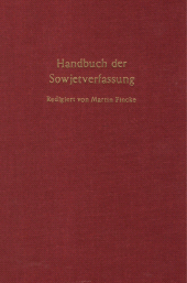 E-book, Handbuch der Sowjetverfassung : Bd. II: Art. 70-174, Index, Synopse, Duncker & Humblot