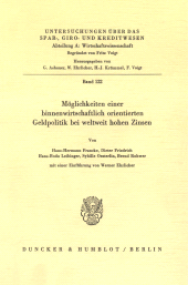 eBook, Möglichkeiten einer binnenwirtschaftlich orientierten Geldpolitik bei weltweit hohen Zinsen : Mit einer Einführung von Werner Ehrlicher, Duncker & Humblot