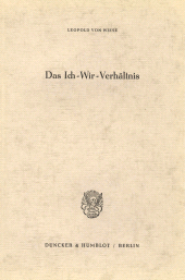 E-book, Das Ich-Wir-Verhältnis, Duncker & Humblot