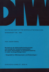 E-book, Beurteilung der Wirtschaftlichkeitsschwelle und Analyse der Produktionskapazitäten bei neuen Technologien zur Energieeinsparung in mittel- bis längerfristiger Sicht : Dargestellt an Wärmepumpen und Solaranlagen, Duncker & Humblot