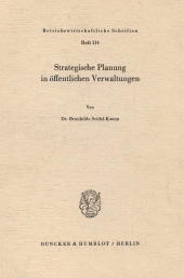 E-book, Strategische Planung in öffentlichen Verwaltungen, Duncker & Humblot