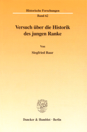 E-book, Versuch über die Historik des jungen Ranke, Duncker & Humblot