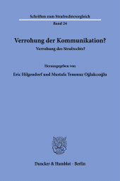 E-book, Verrohung der Kommunikation? : Verrohung des Strafrechts, Duncker & Humblot