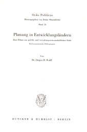 E-book, Planung in Entwicklungsländern. : Eine Bilanz aus politik- und verwaltungswissenschaftlicher Sicht. Mit kommentierter Bibliographie., Duncker & Humblot