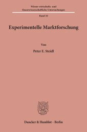 E-book, Experimentelle Marktforschung., Duncker & Humblot