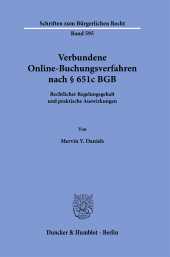 E-book, Verbundene Online-Buchungsverfahren nach § 651c BGB : Rechtlicher Regelungsgehalt und praktische Auswirkungen, Duncker & Humblot
