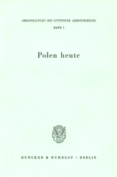 E-book, Polen heute, Duncker & Humblot