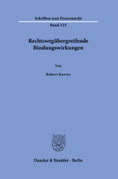 E-book, Rechtswegübergreifende Bindungswirkungen, Duncker & Humblot