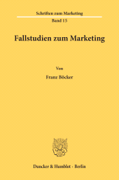 E-book, Fallstudien zum Marketing., Duncker & Humblot