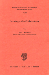 E-book, Soziologie des Christentums., Duncker & Humblot