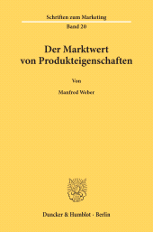 E-book, Der Marktwert von Produkteigenschaften., Duncker & Humblot