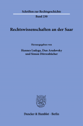 eBook, Rechtswissenschaften an der Saar, Duncker & Humblot