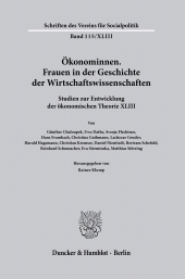 E-book, Ökonominnen. Frauen in der Geschichte der Wirtschaftswissenschaften : Studien zur Entwicklung der ökonomischen Theorie XLIII, Duncker & Humblot