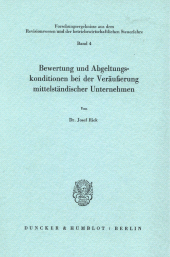 E-book, Bewertung und Abgeltungskonditionen bei der Veräußerung mittelständischer Unternehmen., Duncker & Humblot