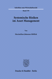 eBook, Systemische Risiken im Asset Management, Duncker & Humblot