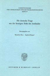 E-book, Die deutsche Frage aus der heutigen Sicht des Auslandes., Duncker & Humblot