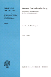 E-book, Moderne Geschichtsschreibung. : Ausblick auf eine Philosophie der Geschichtswissenschaft., Duncker & Humblot