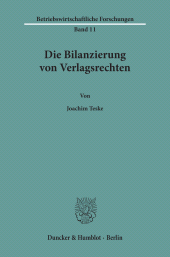 E-book, Die Bilanzierung von Verlagsrechten., Duncker & Humblot