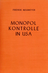 E-book, Monopolkontrolle in USA., Duncker & Humblot