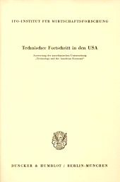 E-book, Technischer Fortschritt in den USA. : Auswertung der amerikanischen Untersuchung Technology and the American Economy, Duncker & Humblot