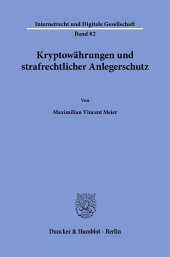 E-book, Kryptowährungen und strafrechtlicher Anlegerschutz, Duncker & Humblot