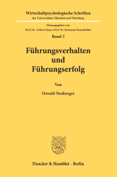 E-book, Führungsverhalten und Führungserfolg., Duncker & Humblot