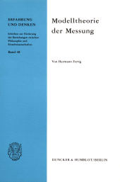 E-book, Modelltheorie der Messung., Duncker & Humblot