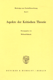 eBook, Aspekte der Kritischen Theorie., Duncker & Humblot
