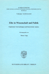 E-book, Elite in Wissenschaft und Politik. : Empirische Untersuchungen und theoretische Ansätze., Duncker & Humblot