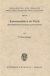 E-book, Konventionalität in der Physik. : Wissenschaftstheoretische Untersuchungen zum Konventionalismus., Duncker & Humblot