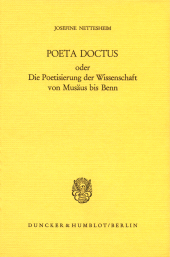 E-book, Poeta doctus oder die Poetisierung der Wissenschaft von Musäus bis Benn., Duncker & Humblot