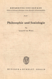 E-book, Philosophie und Soziologie., Duncker & Humblot
