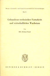 E-book, Gebundener technischer Fortschritt und wirtschaftliches Wachstum., Duncker & Humblot