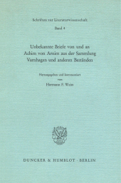 E-book, Unbekannte Briefe von und an Achim von Arnim aus der Sammlung Varnhagen und anderen Beständen., Duncker & Humblot