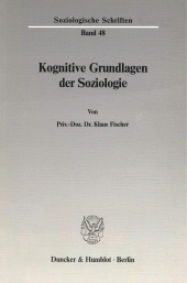 eBook, Kognitive Grundlagen der Soziologie., Duncker & Humblot